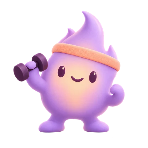 Spark lifting a dumbbell